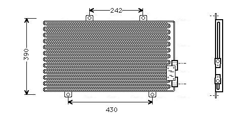 Конденсатор кондиционер AVA QUALITY COOLING AL5063
