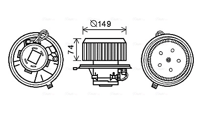 Вентилятор салона AVA QUALITY COOLING AL8138