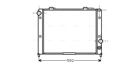 Радиатор охлаждение двигателя AVA QUALITY COOLING ALA2053