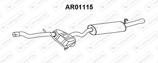 Глушитель выхлопных газов конечный VENEPORTE AR01115