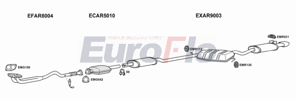 Система выпуска ог EUROFLO AR14520 1001B