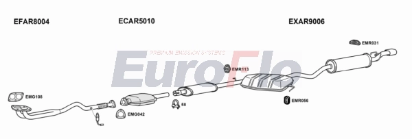 Система выпуска ог EUROFLO AR15518 2008