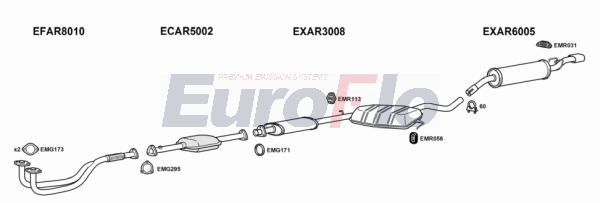 Система выпуска ог EUROFLO AR15520 2001A