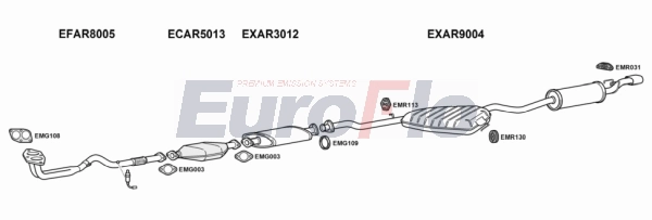 Система выпуска ог EUROFLO AR15520 2008A