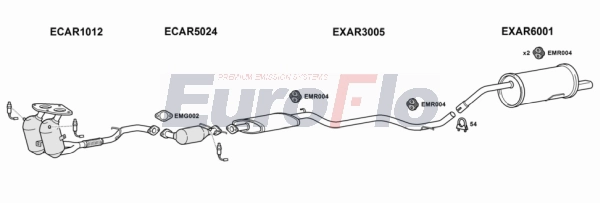 Система выпуска ог EUROFLO AR15618 2001B
