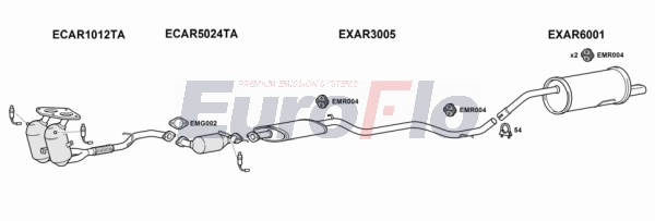 Система выпуска ог EUROFLO AR15618 2001C
