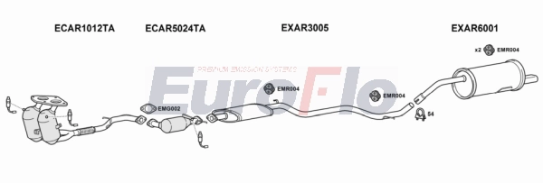 Система выпуска ог EUROFLO AR15620 3001B