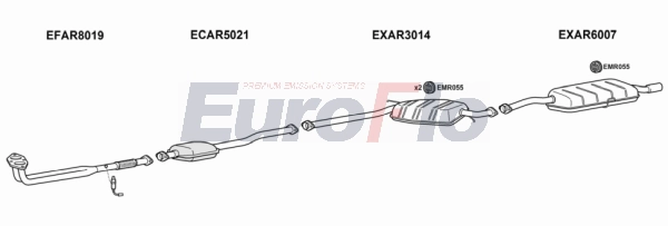 Система выпуска ог EUROFLO AR16620 2001A