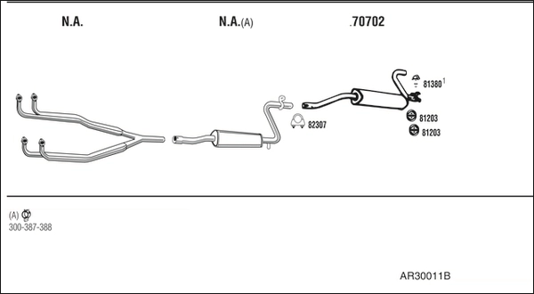 Система выпуска ог WALKER PRODUCTS AR30011B