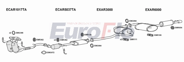 Система выпуска ог EUROFLO ARGTV20 4011