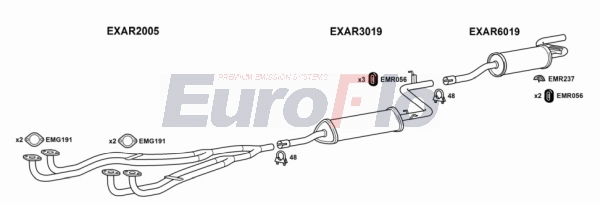 Система выпуска ог EUROFLO ARSPR17 4001