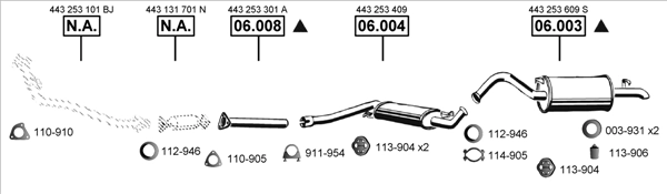 Система выпуска ог ASMET AU061275