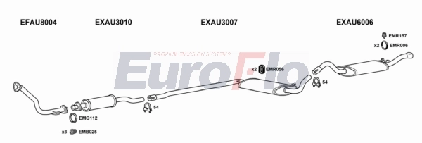 Система выпуска ог EUROFLO AU8018 2011A
