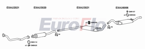 Система выпуска ог EUROFLO AU8018 2011B