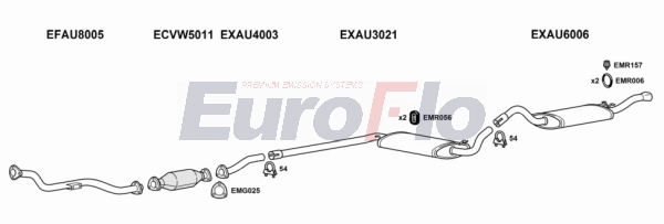 Система выпуска ог EUROFLO AU8018 2015D