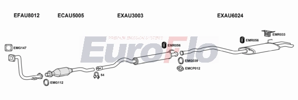 Система выпуска ог EUROFLO AU8019D 2001