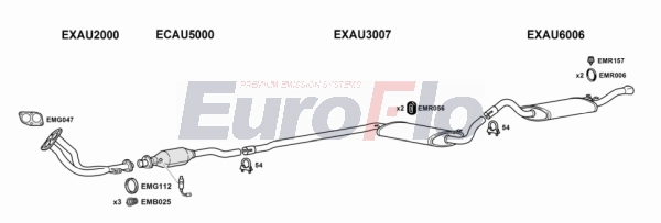 Система выпуска ог EUROFLO AU8020 2004A