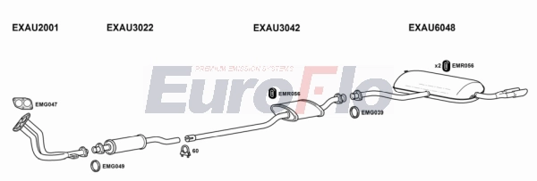 Система выпуска ог EUROFLO AU9022 2008