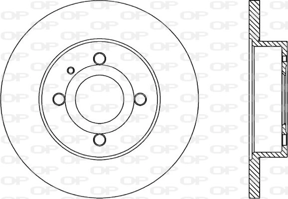 Тормозной диск OPEN PARTS BDA1013.10