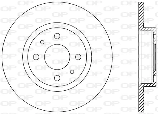 Тормозной диск OPEN PARTS BDA1145.10