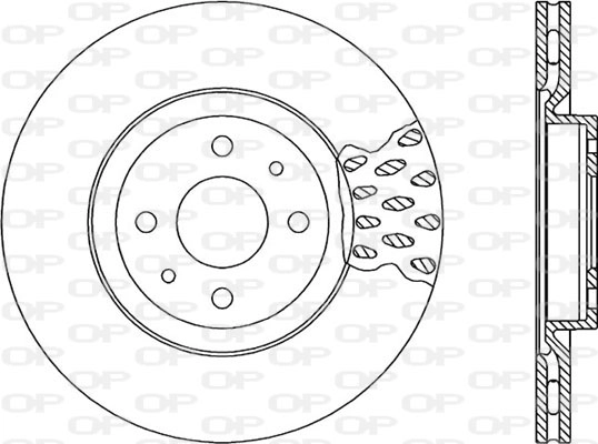 Тормозной диск OPEN PARTS BDA1231.20