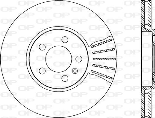 Тормозной диск OPEN PARTS BDA1667.20