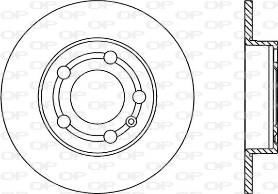 Тормозной диск OPEN PARTS BDA1668.10