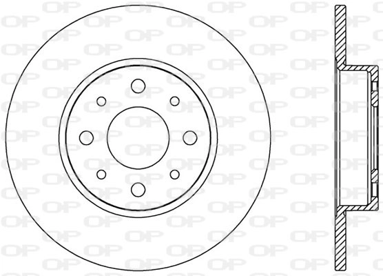 Тормозной диск OPEN PARTS BDA2564.10