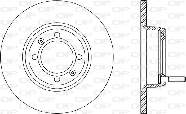 Тормозной диск coated OPEN PARTS BDR1011.10