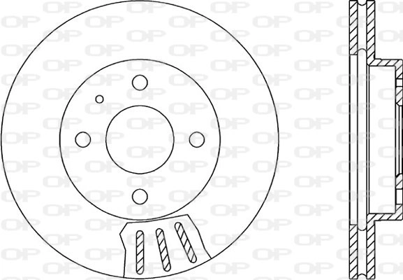 Тормозной диск coated OPEN PARTS BDR1014.20