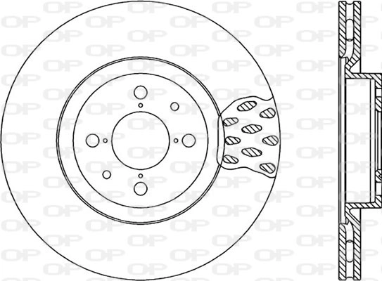 Тормозной диск coated OPEN PARTS BDR1016.20