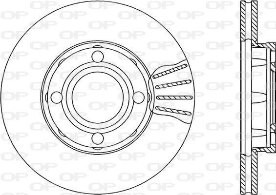 Тормозной диск coated OPEN PARTS BDR1020.20