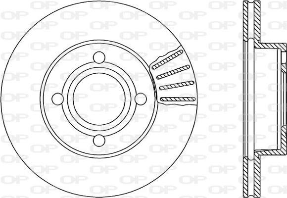 Тормозной диск coated OPEN PARTS BDR1032.20