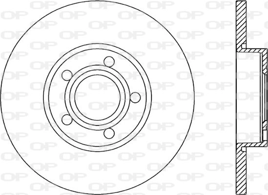 Тормозной диск coated OPEN PARTS BDR1037.10