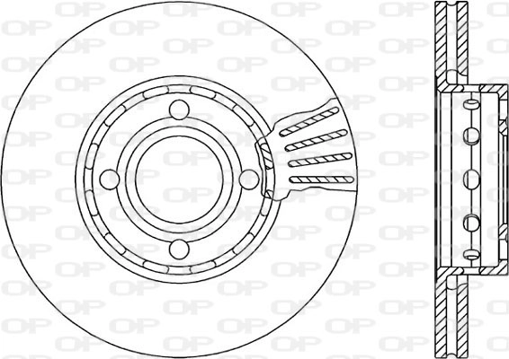 Тормозной диск coated OPEN PARTS BDR1040.20