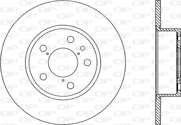 Тормозной диск coated OPEN PARTS BDR1138.10