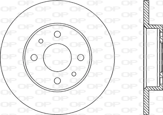 Тормозной диск coated OPEN PARTS BDR1144.10