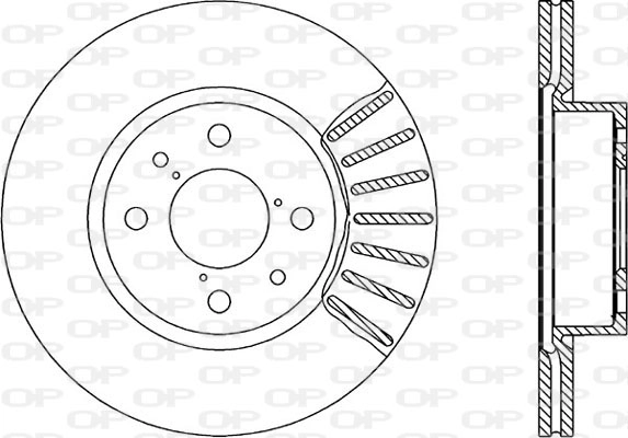 Тормозной диск coated OPEN PARTS BDR1230.20