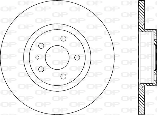 Тормозной диск coated OPEN PARTS BDR1661.10