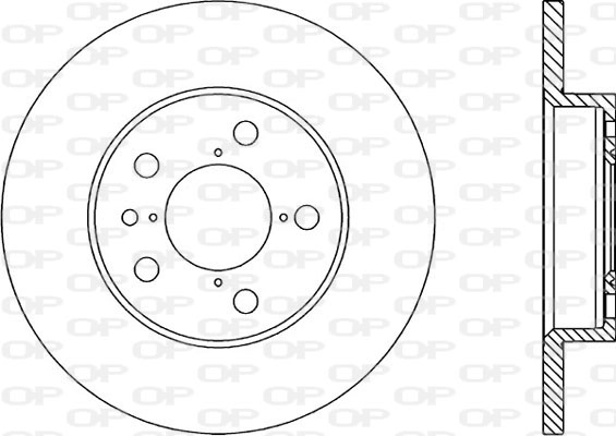 Тормозной диск coated OPEN PARTS BDR1662.10