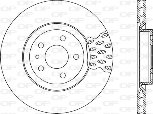 Тормозной диск coated OPEN PARTS BDR1663.20