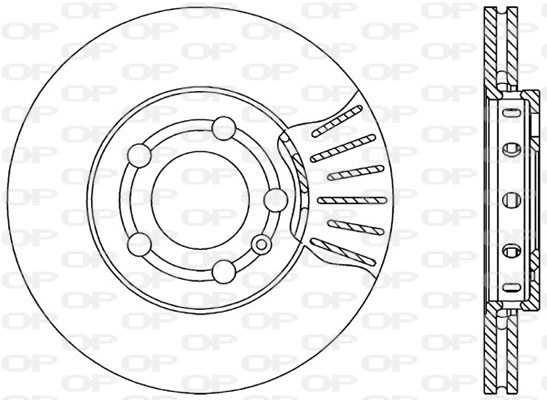Тормозной диск coated OPEN PARTS BDR1730.20