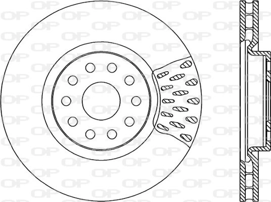 Тормозной диск coated OPEN PARTS BDR1737.20
