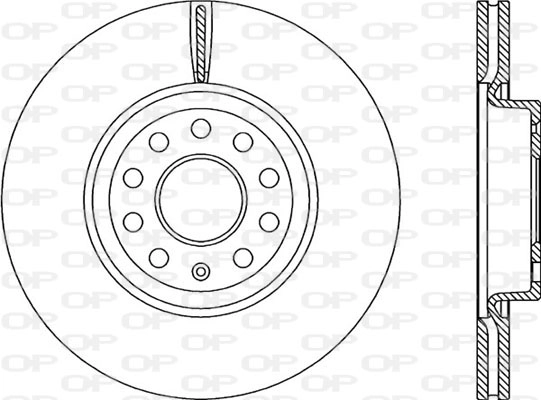 Тормозной диск coated OPEN PARTS BDR2207.20