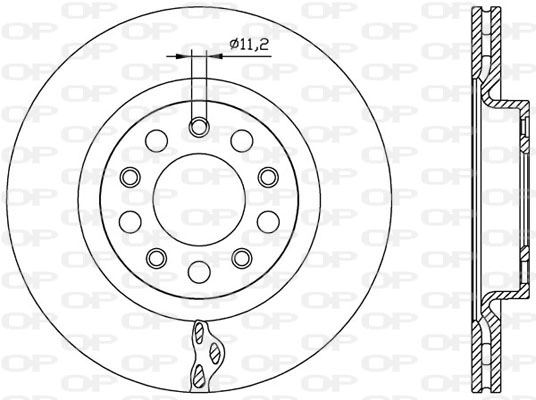 Тормозной диск coated OPEN PARTS BDR2560.20