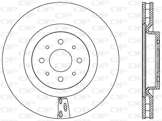 Тормозной диск coated OPEN PARTS BDR2563.20