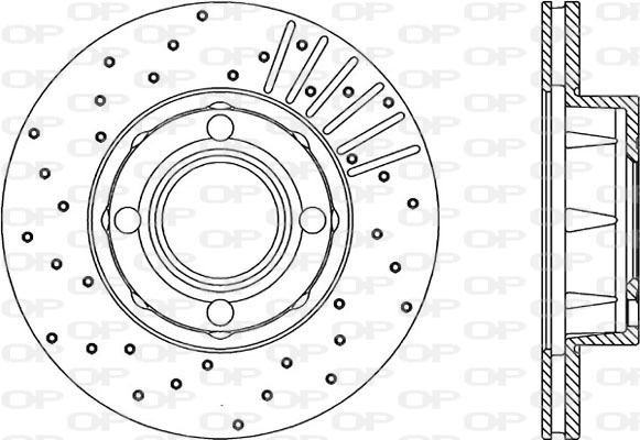 Тормозной диск OPEN PARTS BDRS1032.25