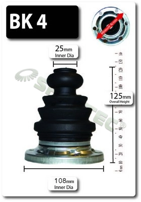 Комплект пыльника приводной вал SHAFTEC BK4