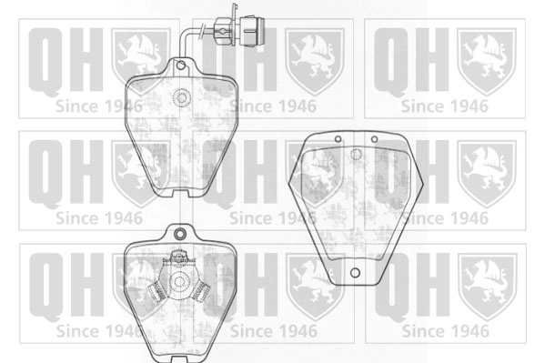 Комплект тормозных колодок дисковый тормоз QUINTON HAZELL BP1037