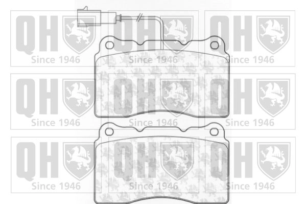Комплект тормозных колодок дисковый тормоз QUINTON HAZELL BP1080